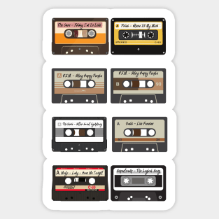 Cassette Tape With Greatest Songs - Music Lover Gift - Music Gift - Music Teacher Gift - Musician Gift Best - Cassette Tape Retro Music Gift Sticker